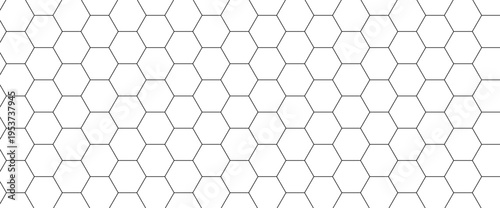 Fiber hexagon outline on black carbon background for tech branding. Clean white hexagon geometric honeycomb grid for technology design. Black fiber vector background for sport and futuristic print.