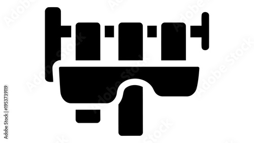 Black shower caddy holder mounted on white wall for bathroom organization