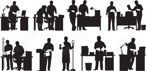 Silhouettes of musicians playing various instruments together