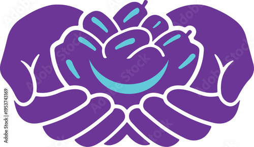 Hand drawn vector illustration of a cute red cartoon crab with claws by the sea in a simple artistic style