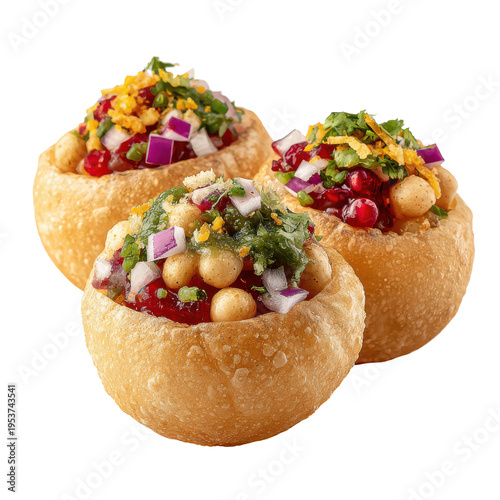 Delicious golgappa served on a plate with tangy filling and fresh toppings for a tasty snack experience