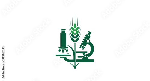 Agricultural Research and Development Concept with Science Tools