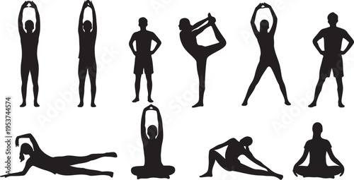 Yoga poses for flexibility and balance exercises