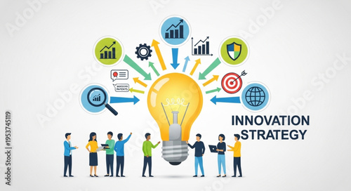 Innovation Strategy - Team Collaboration and Idea Generation for Business Growth.