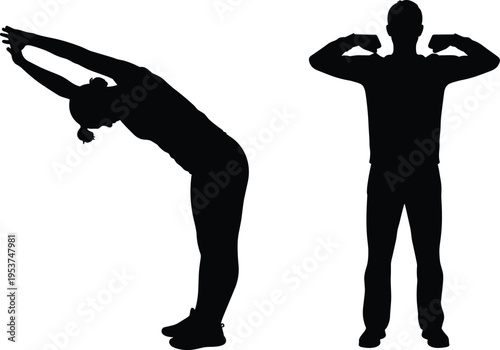 Black silhouette of various light bulbs including energy saving led and classic incandescent lamps for idea and innovation concepts,