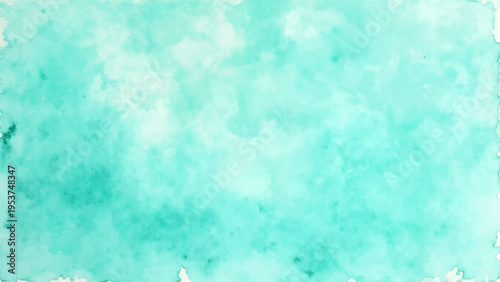 Vector Aqua green watercolor abstract dreamy strokes express tranquility and airy vibes with artistic splashes evoke subtle beauty