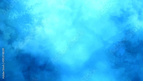 Vector Celestial aqueous azure display evokes deep tranquil bliss and serenity, evoking ethereal feelings and underwater realms and fluid forms of nature.