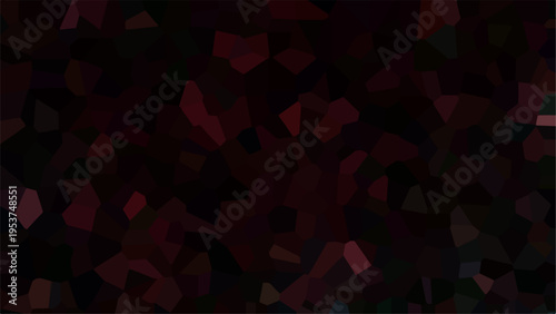 Vector Abstract polygon background features dark burgundy shades creates mysterious and evocative mood and forms abstract mosaic pattern and minimalist style delivers captivating artistic elements