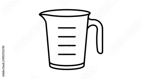 Kitchen Measuring Cup Outline