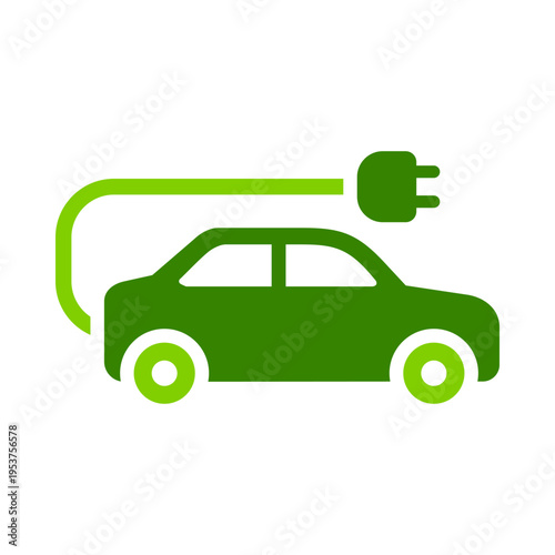 A car connected to a power cable represents electric charging connection. This graphic suits charging stations, automotive platforms, energy interfaces, and sustainable mobility materials
