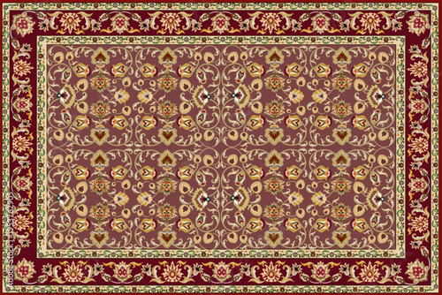 This image presents a traditional Persian carpet design featuring a symmetrical layout with a central medallion as the focal point.