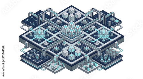 Futuristic technology circuit board design.