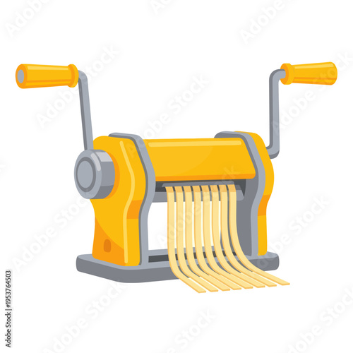 Pasta Machine Making Fresh Pasta Noodles