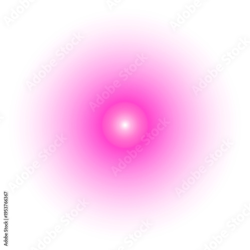 Pink glowing circle dot light. 