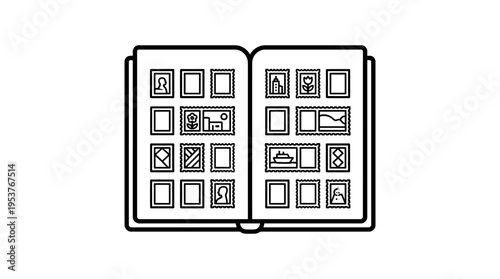 Open Photo Album With Pictures Inside