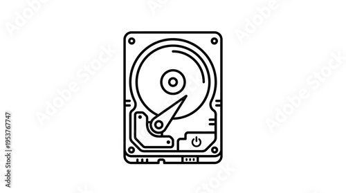 Minimalist Outline of a Hard Disk Drive
