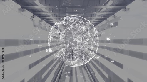 Animation of globe over road