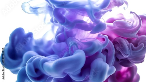 Vibrant swirling colorful smoke effects abstract background purple blue pink fluid motion