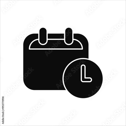 booking icons. simple solid vector illustration