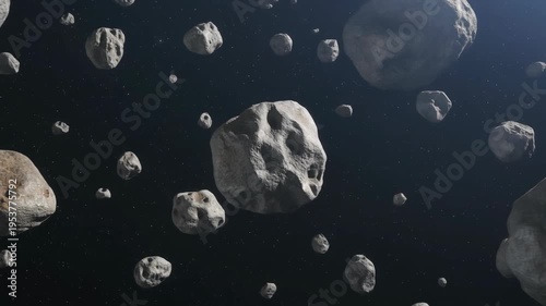 Asteroids in Orbit: Dactyl Moon Around Asteroid Ida