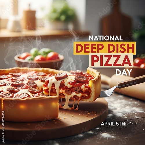 National deep dish pizza day on april 5th