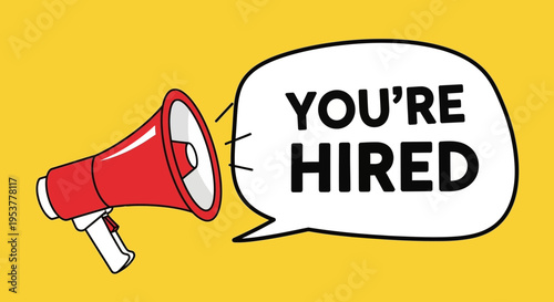 Announcement of Employment: A Visual Depiction of the Hiring Confirmation Message