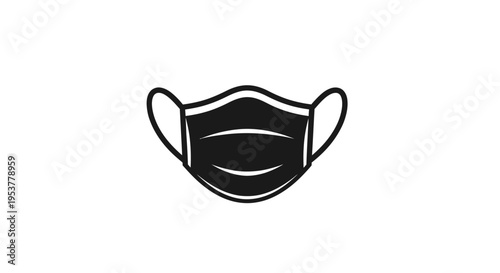 Black face mask protection.