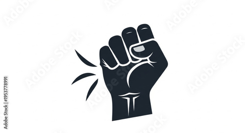 Bold Fist Knocking - A Symbol of Action and Determination.