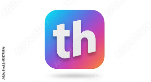 Trendyol icon with gradient background and white th letters.