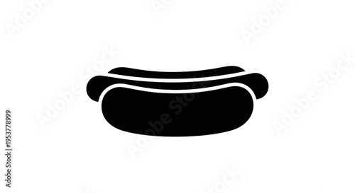 Black hot dog on a plate.