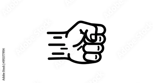 Bold Fist Illustration - A Symbol of Strength and Determination.