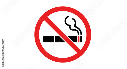 No Smoking Warning Sign Symbol.
