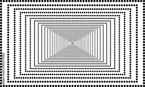 geometric rectangular background with polka dot chains