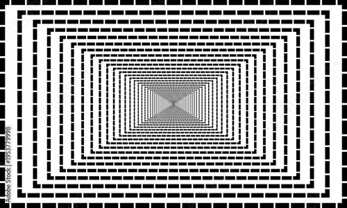 geometric rectangular background of dotted chains