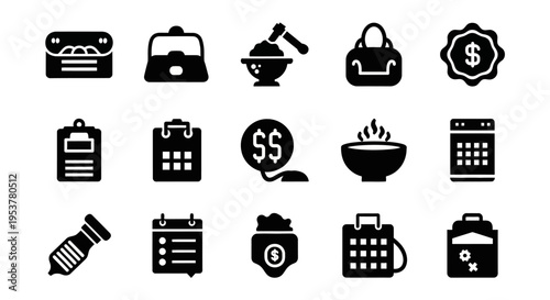 Black icons of business and finance.