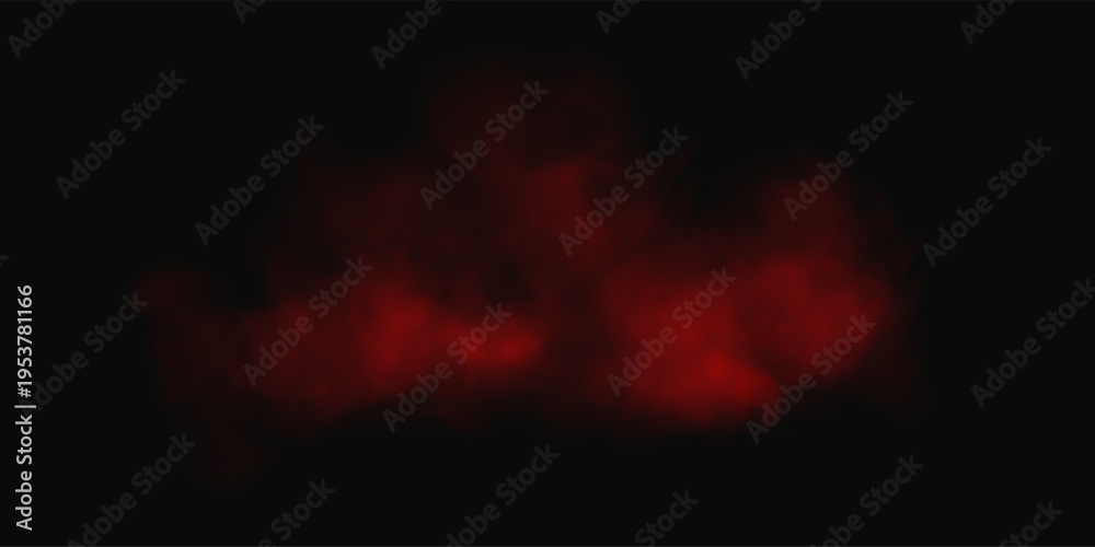 Fototapeta premium Burning Red Smoke and Dust Cloud Abstract
