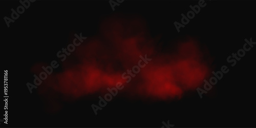 Burning Red Smoke and Dust Cloud Abstract