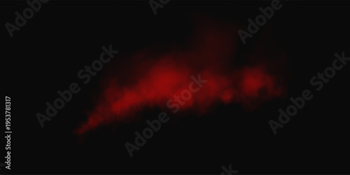 Dramatic Red Fog and Toxic Vapor Background