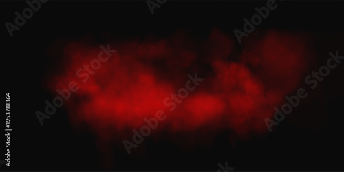 Abstract Crimson Smoke Cloud Texture on Black