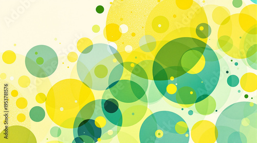 Colorful Modern Abstract Background with Overlapping Transparent Circles