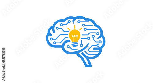 Conceptual illustration of neural network innovation and technological cognitive processing