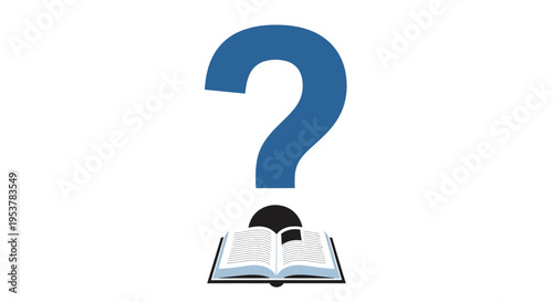 Conceptual image of inquiry symbolizing knowledge, learning and intellectual curiosity