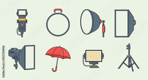 Camera and lighting equipment tools.