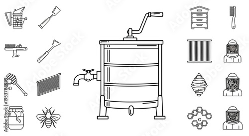 Beehive Smoker Apiary Equipment Tool.