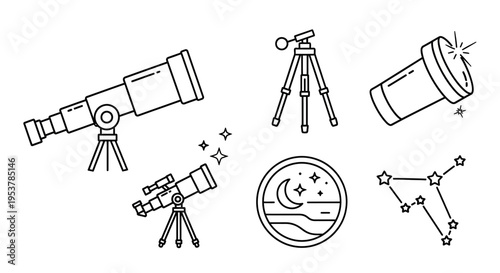 Telescopes for stargazing and astronomy.
