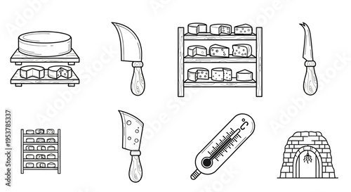 Various types of pizza making tools.