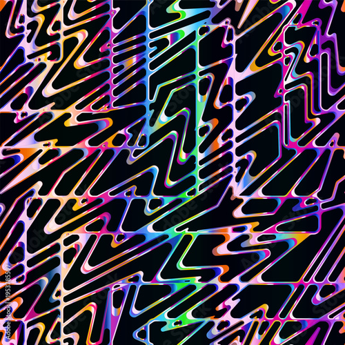 Cyber Magenta Glitch. Seamless pattern