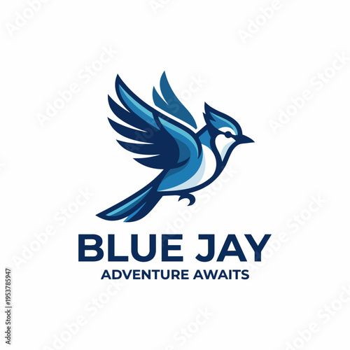 The blue jay logo featured here conveys a spirit of adventure and exploration, appealing to those seeking outdoor experiences with its bird-in-flight design.
