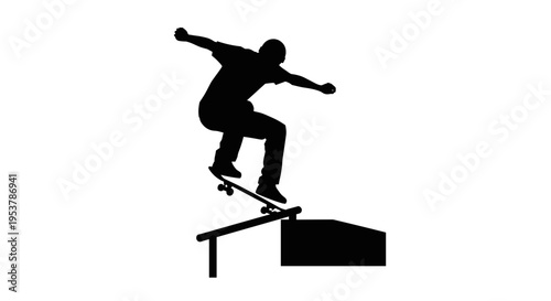 Man doing skateboard tricks outdoors.