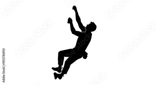 Man jumping in the air.